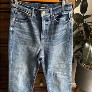 Express Blue Straight Leg Jeans